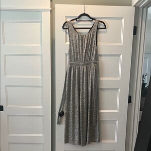 Anthropologie Silver Jumpsuit